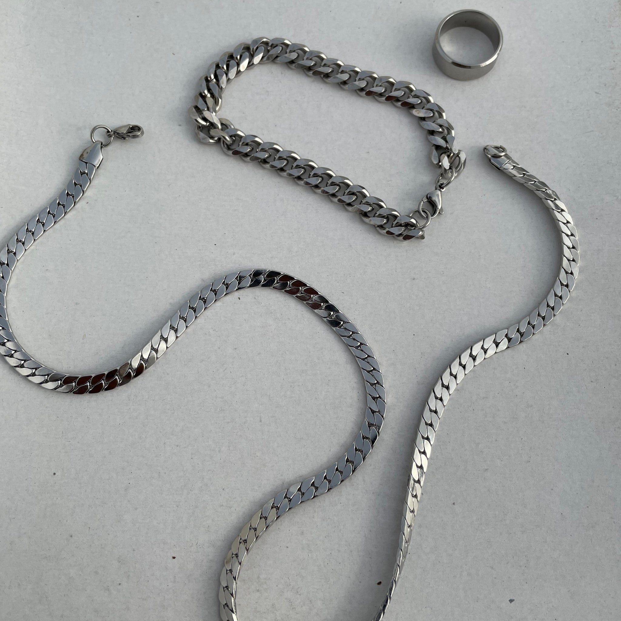 Combo Deal 3 In 1 Big Bracelet 1 Ring & 1 Chain