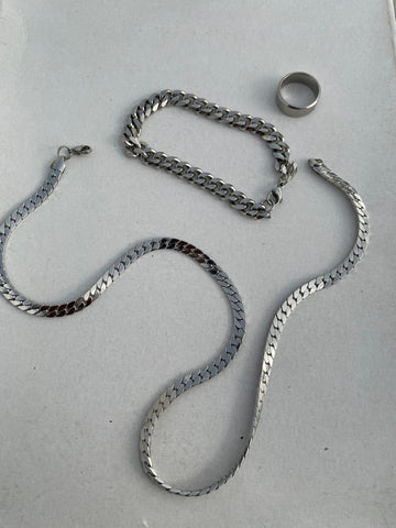 Combo Deal 3 In 1 Big Bracelet 1 Ring & 1 Chain